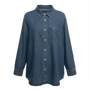 Cavalini Originals Women's Denim Button Up Sz 2X Vintage Blue